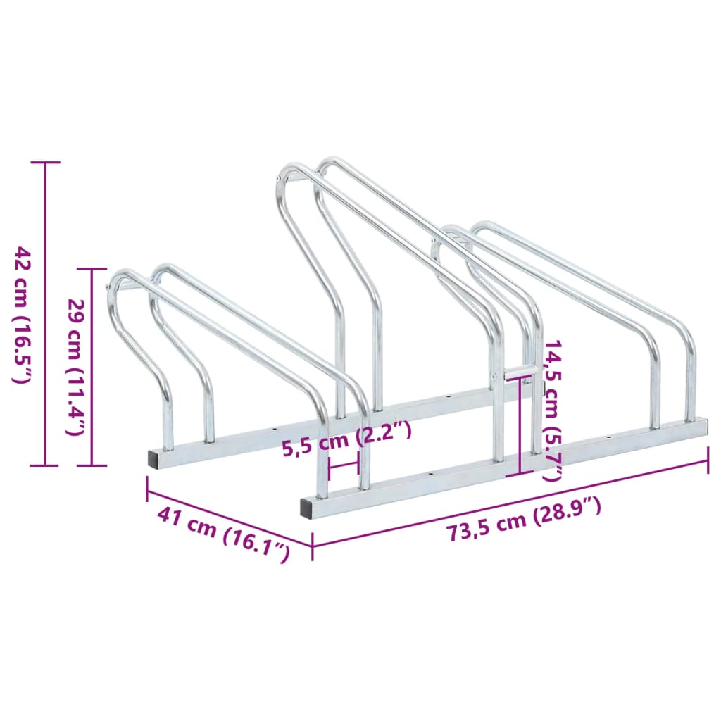 8721012879829_g_en_hd_6 vidaXL Bicycle Stand for 3 Bikes Floor Freestanding Galvanised Steel - Image 7