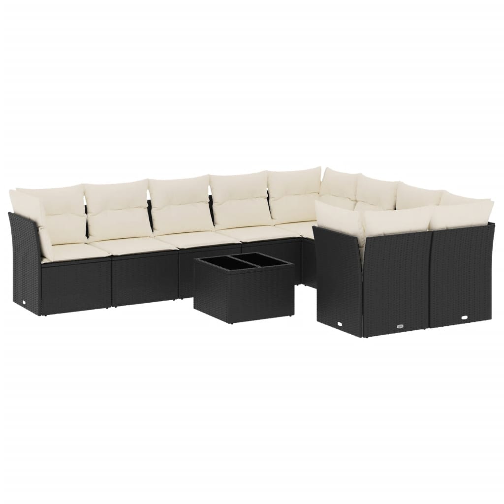 8721012889903_a_en_hd_1 vidaXL 10 Piece Garden Sofa Set with Cushions Black Poly Rattan - Image 2