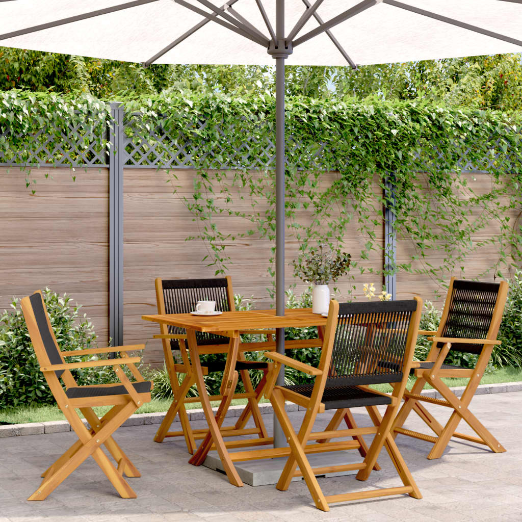 8721012911949_m_en_hd_1 vidaXL Folding Garden Chairs 4 pcs Black Solid Wood Acacia - Image 1