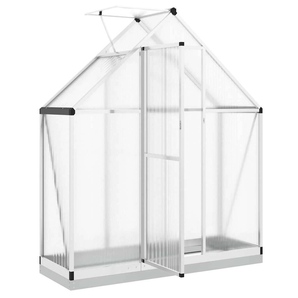 8721012917910_g_en_hd_4 vidaXL Greenhouse with Base Frame Silver 169x58x202 cm Aluminium - Image 6