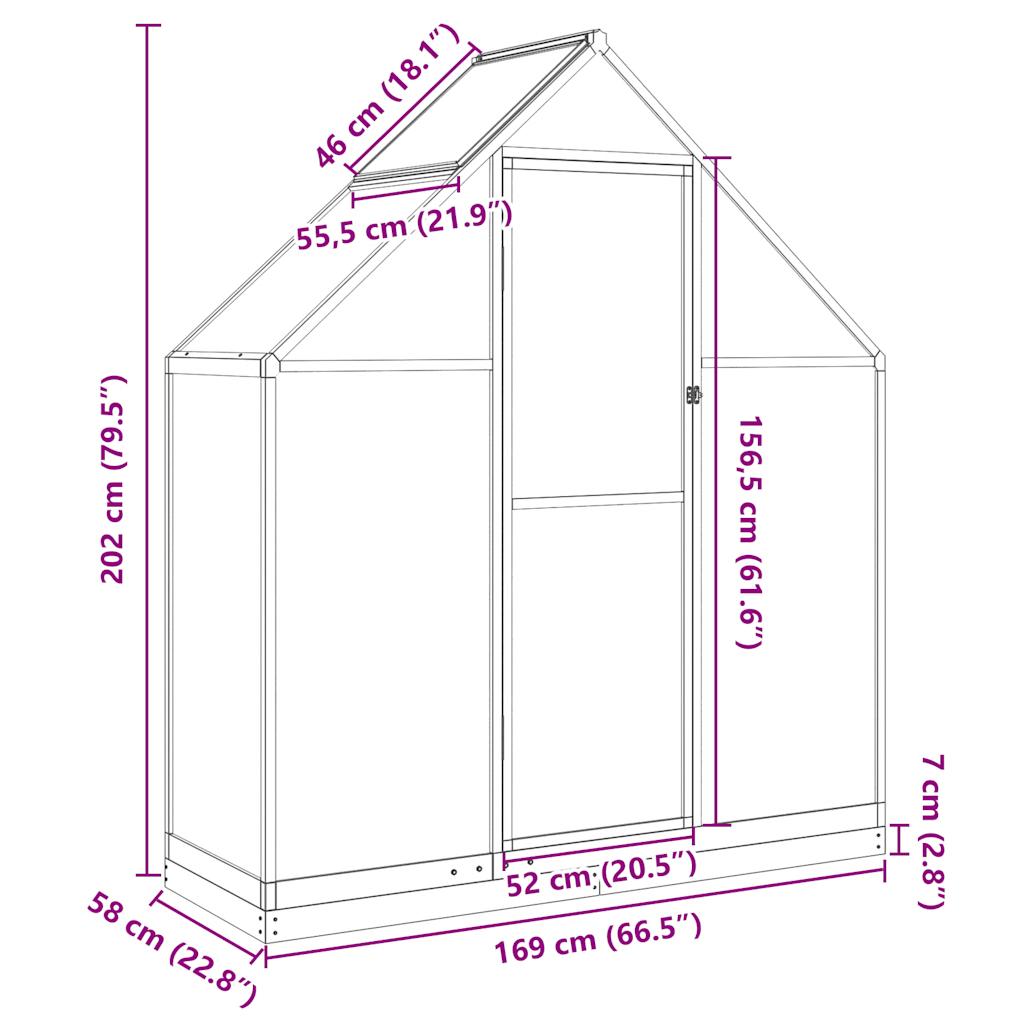 8721012917910_g_en_hd_8 vidaXL Greenhouse with Base Frame Silver 169x58x202 cm Aluminium - Image 10