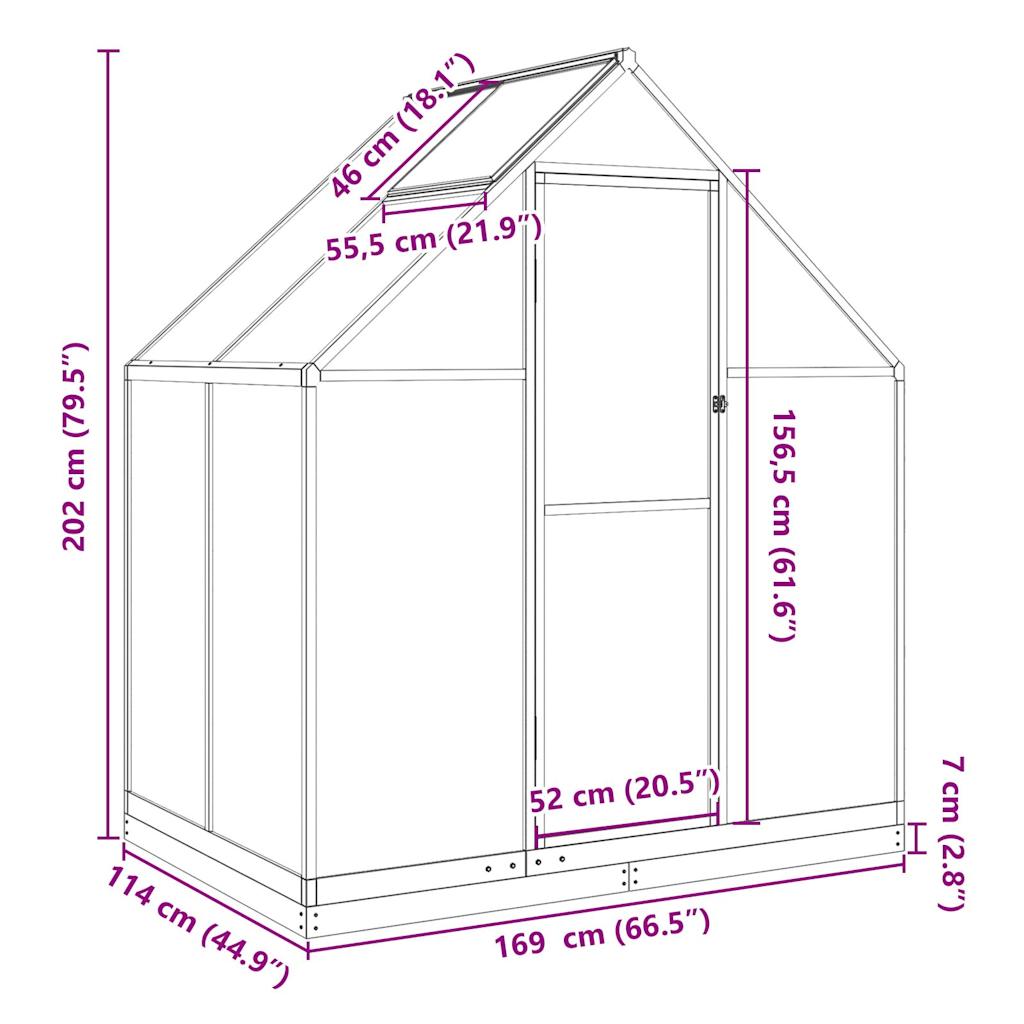 8721012917996_g_en_hd_8 vidaXL Greenhouse with Base Frame Anthracite 169x114x202 cm Aluminium - Image 10