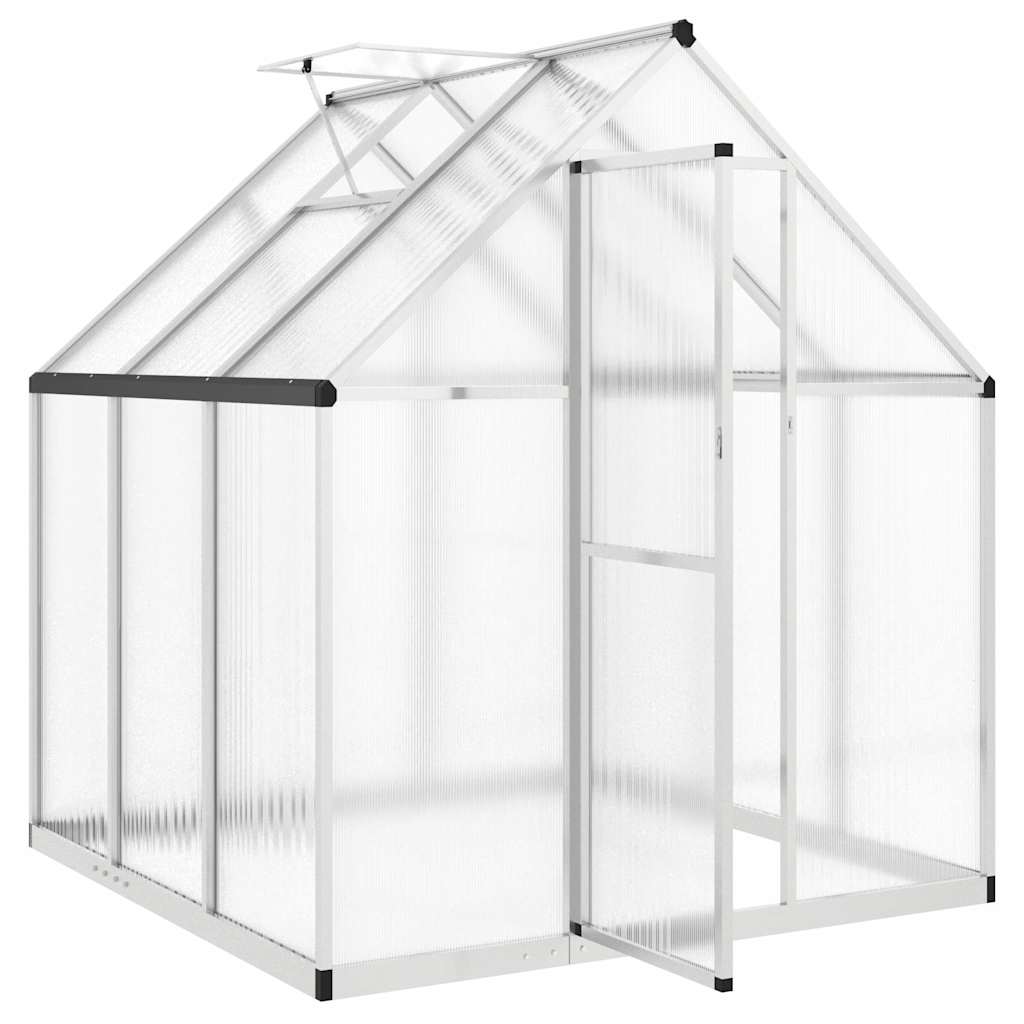 8721012918009_g_en_hd_4 vidaXL Greenhouse with Base Frame Silver 169x169x195 cm Aluminium - Image 6
