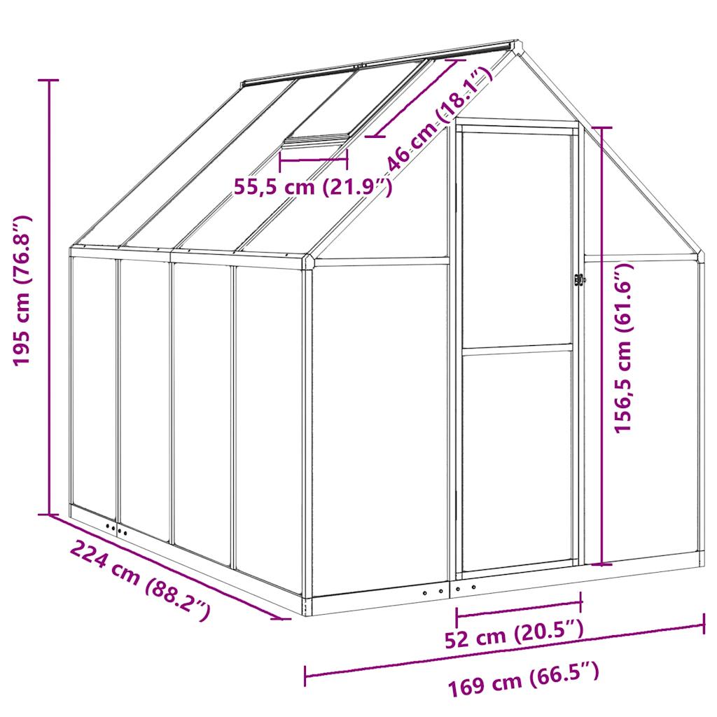 8721012918085_g_en_hd_8 vidaXL Greenhouse with Base Frame Anthracite 224x169x195 cm Aluminium - Image 10