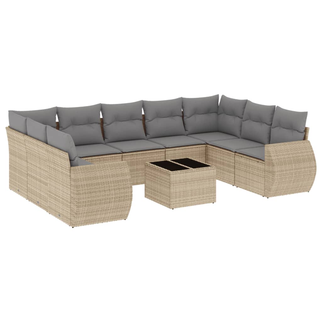 8721012941601_a_en_hd_1 vidaXL 10 Piece Garden Sofa Set with Cushions Beige Poly Rattan - Image 2