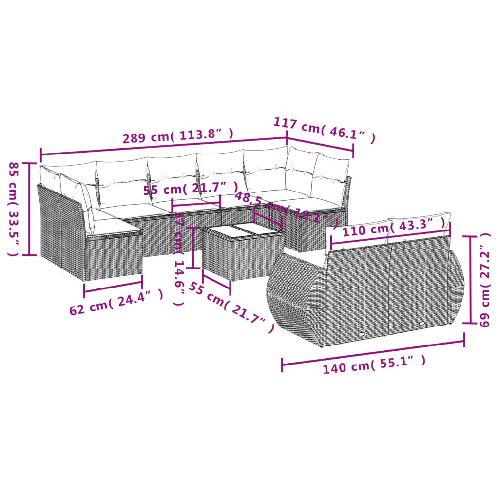 8721012941779_g_en_hd_6 vidaXL 10 Piece Garden Sofa Set with Cushions Black Poly Rattan - Image 8