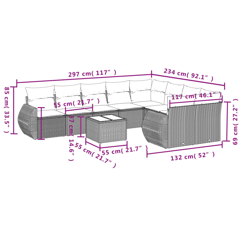 8721012942011_g_en_hd_6 vidaXL 10 Piece Garden Sofa Set with Cushions Grey Poly Rattan - Image 8