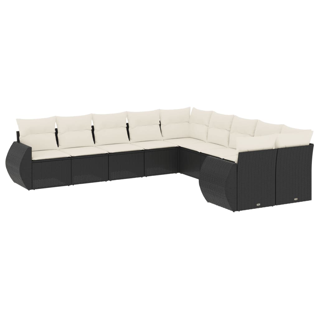8721012942578_a_en_hd_1 vidaXL 10 Piece Garden Sofa Set with Cushions Black Poly Rattan - Image 2