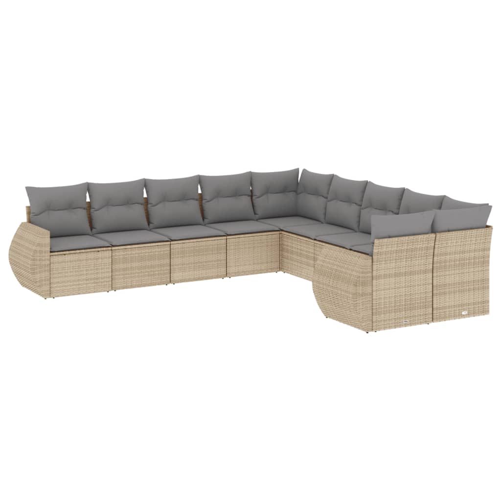 8721012942608_a_en_hd_1 vidaXL 10 Piece Garden Sofa Set with Cushions Beige Poly Rattan - Image 2