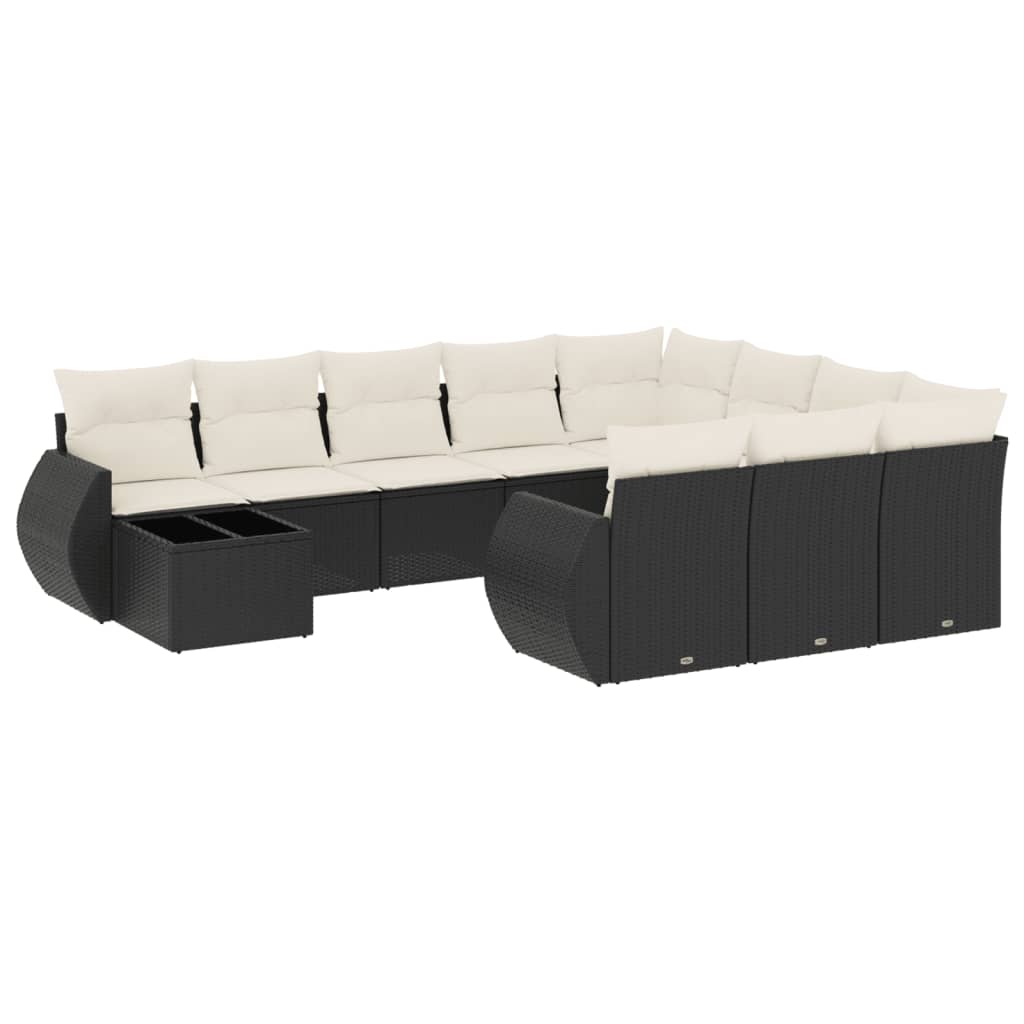 8721012942776_a_en_hd_1 vidaXL 11 Piece Garden Sofa Set with Cushions Black Poly Rattan - Image 2