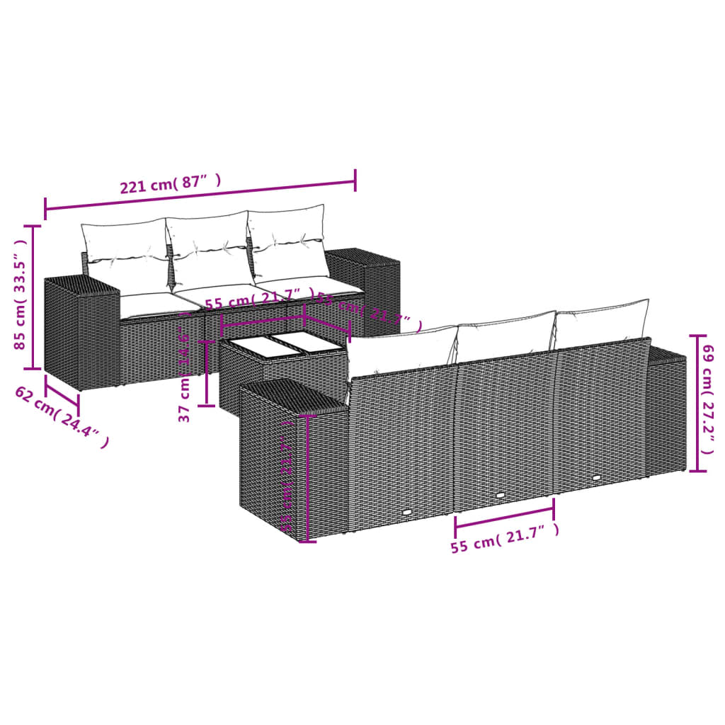 8721012946613_g_en_hd_5 vidaXL 7 Piece Garden Sofa Set with Cushions Grey Poly Rattan - Image 7
