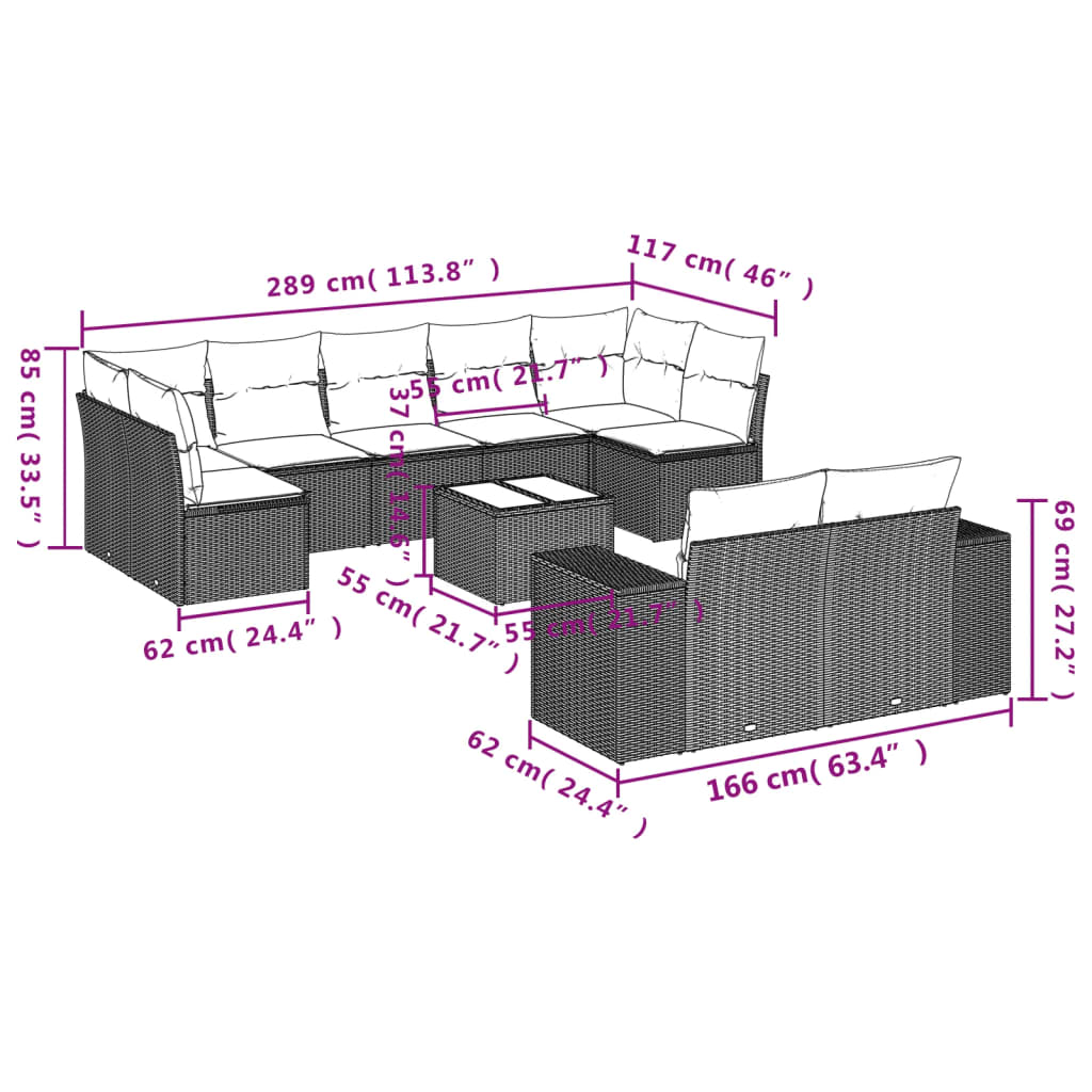 8721012953772_g_en_hd_6 vidaXL 10 Piece Garden Sofa Set with Cushions Black Poly Rattan - Image 8
