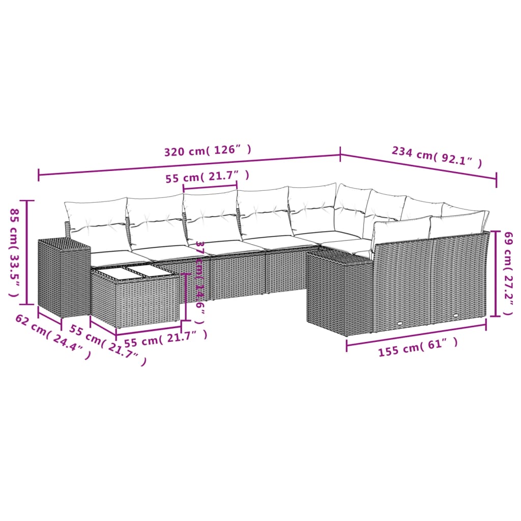 8721012954069_g_en_hd_6 vidaXL 10 Piece Garden Sofa Set with Cushions Black Poly Rattan - Image 8