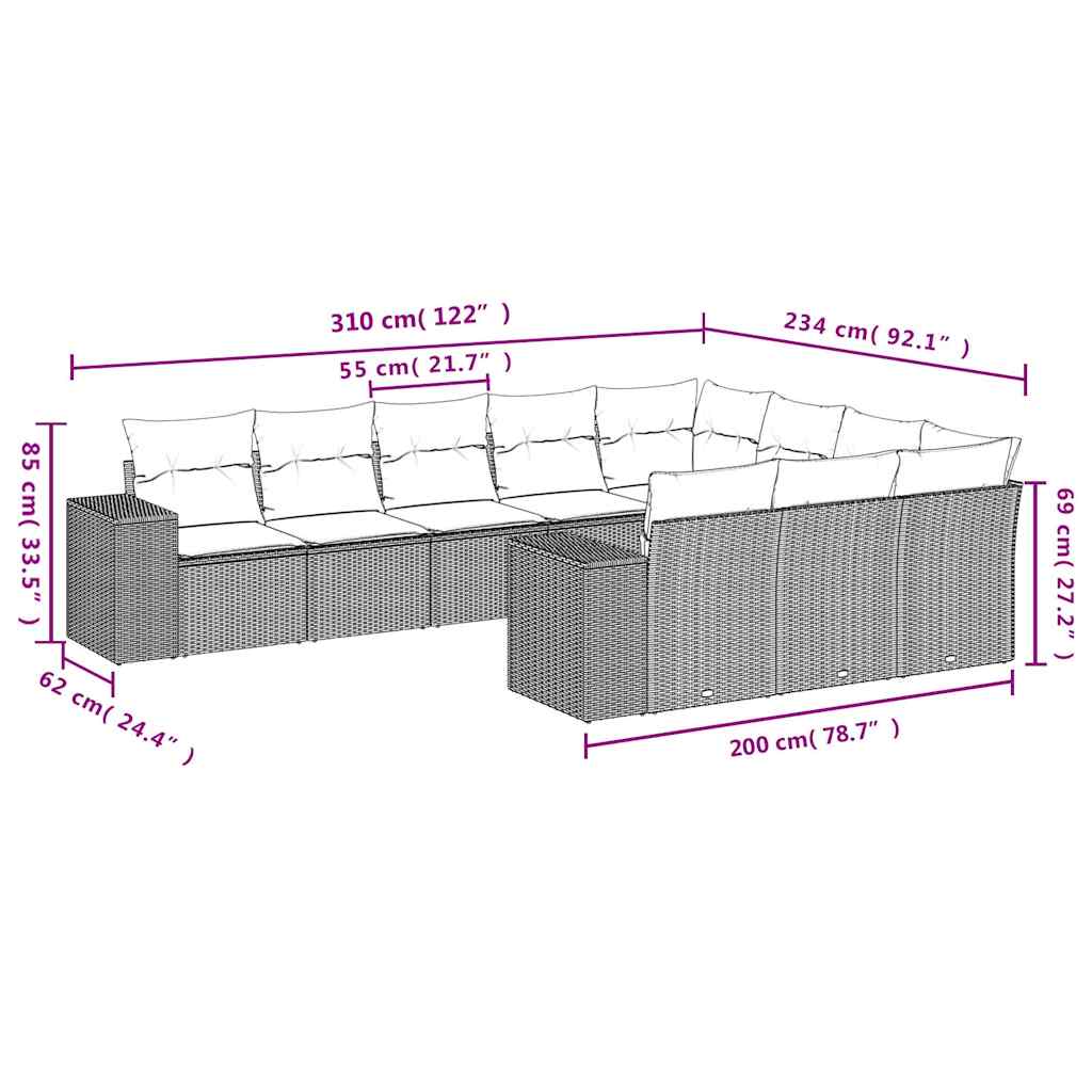 8721012954373_g_en_hd_5 vidaXL 10 Piece Garden Sofa Set with Cushions Black Poly Rattan - Image 7