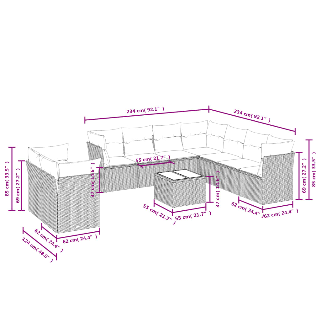 8721012964464_g_en_hd_1 vidaXL 10 Piece Garden Sofa Set with Cushions Black Poly Rattan - Image 3
