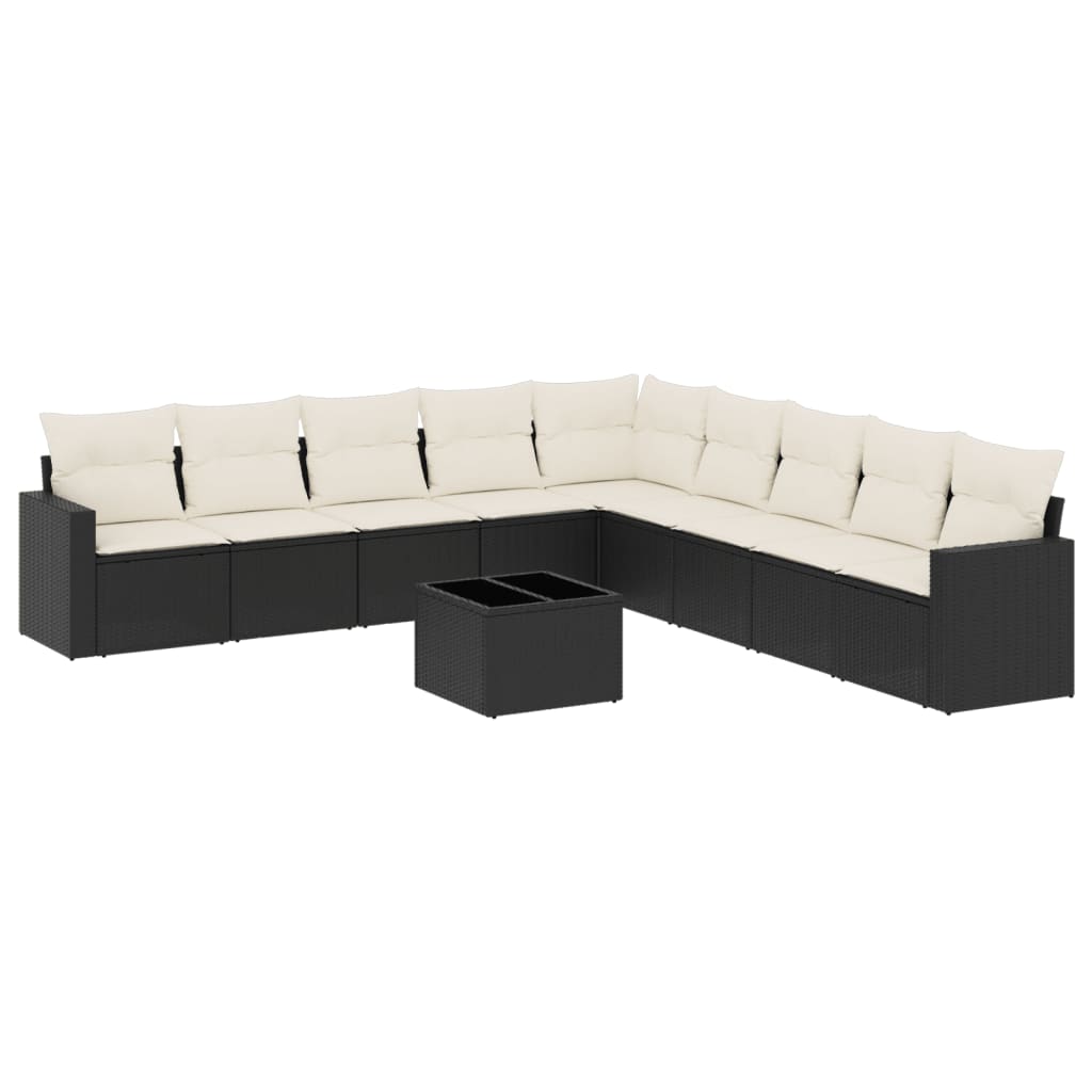 8721012976870_a_en_hd_1 vidaXL 10 Piece Garden Sofa Set with Cushions Black Poly Rattan - Image 2