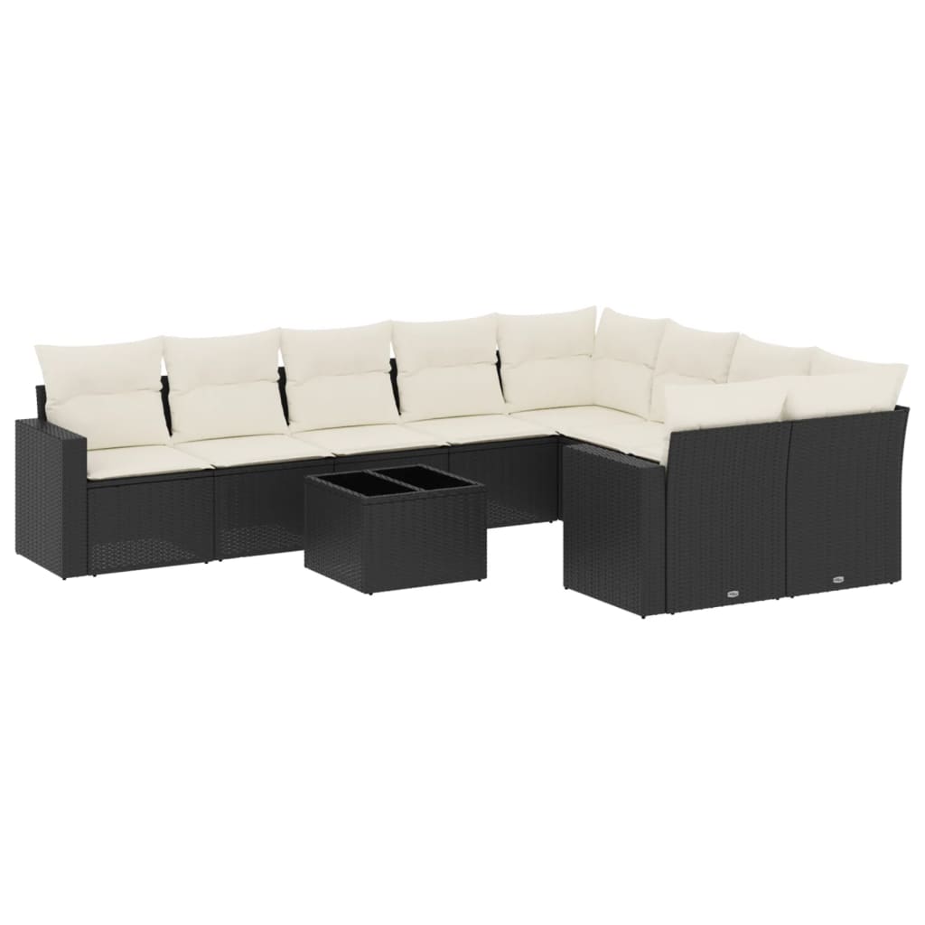 8721012980372_a_en_hd_1 vidaXL 10 Piece Garden Sofa Set with Cushions Black Poly Rattan - Image 2