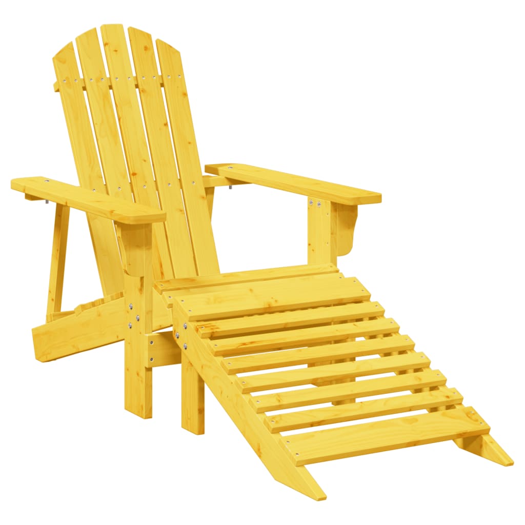 8721012988484_a_en_hd_1 vidaXL Adirondack Chair with Ottoman Yellow Solid Wood Fir - Image 2