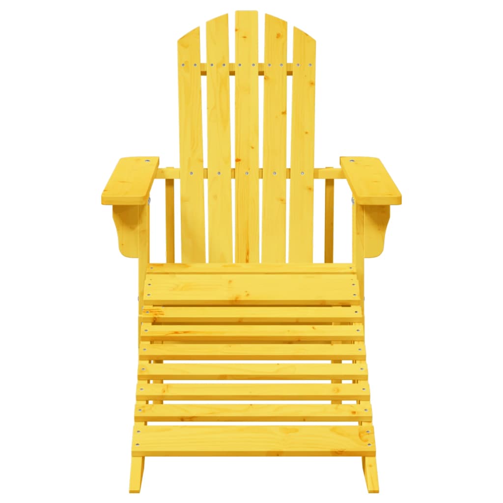8721012988484_g_en_hd_1 vidaXL Adirondack Chair with Ottoman Yellow Solid Wood Fir - Image 3