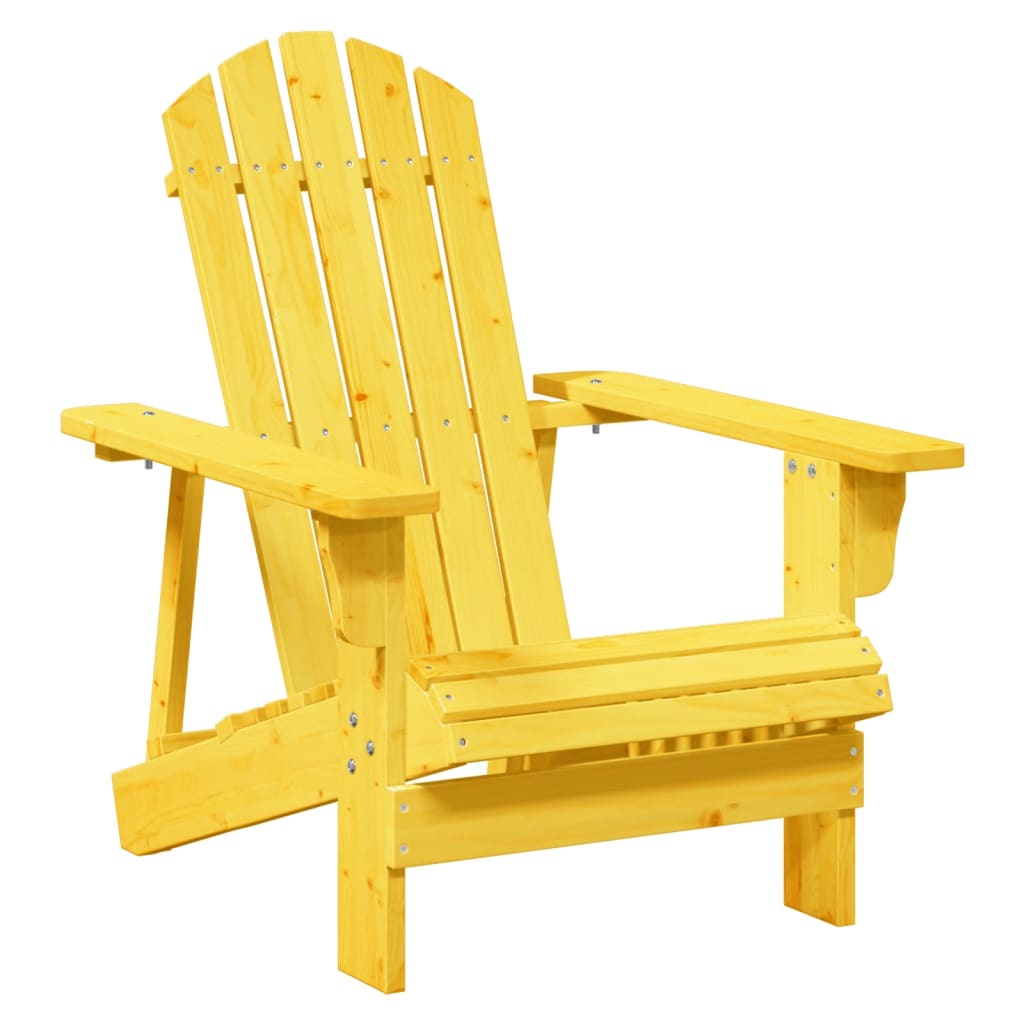 8721012988484_g_en_hd_3 vidaXL Adirondack Chair with Ottoman Yellow Solid Wood Fir - Image 5