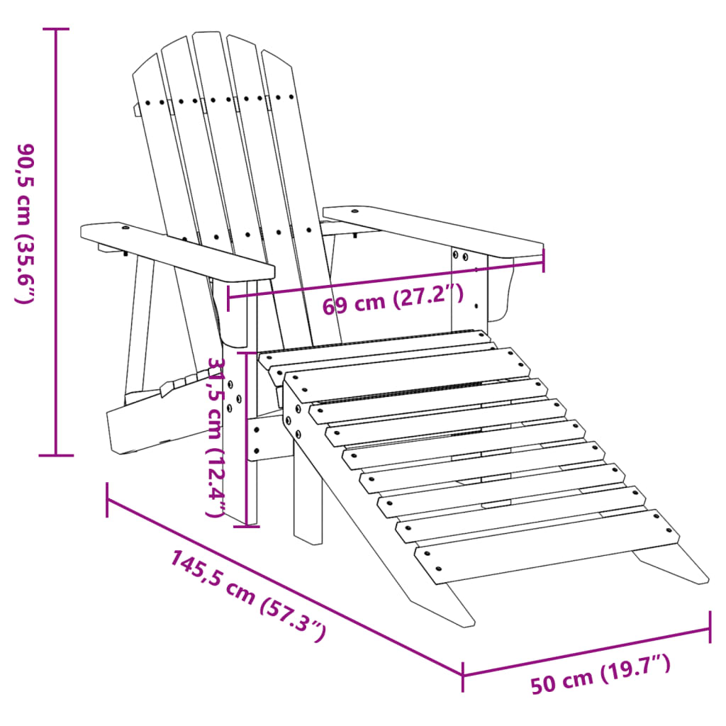 8721012988484_g_en_hd_9 vidaXL Adirondack Chair with Ottoman Yellow Solid Wood Fir - Image 11