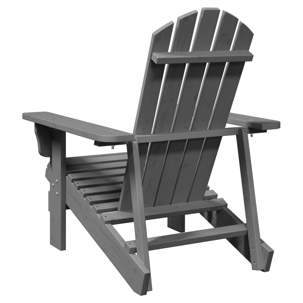 8721012988514_g_en_hd_3 vidaXL Adirondack Chair Grey 69x85x90.5 cm Solid Wood Fir - Image 5