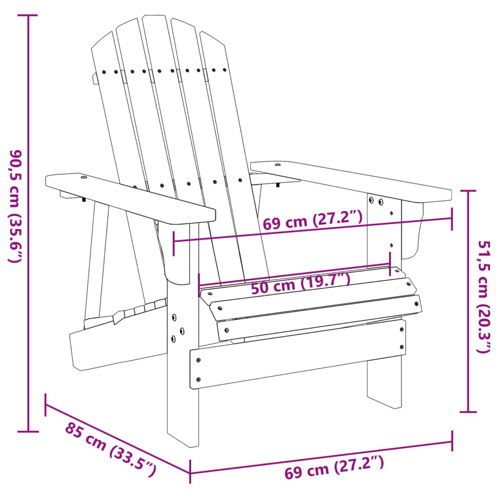 8721012988514_g_en_hd_6 vidaXL Adirondack Chair Grey 69x85x90.5 cm Solid Wood Fir - Image 8