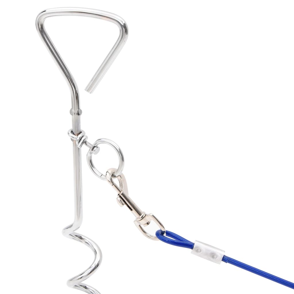 8721012989559_g_en_hd_1 vidaXL Dog Tie Out Cable with Ground Stake 3 m - Image 2
