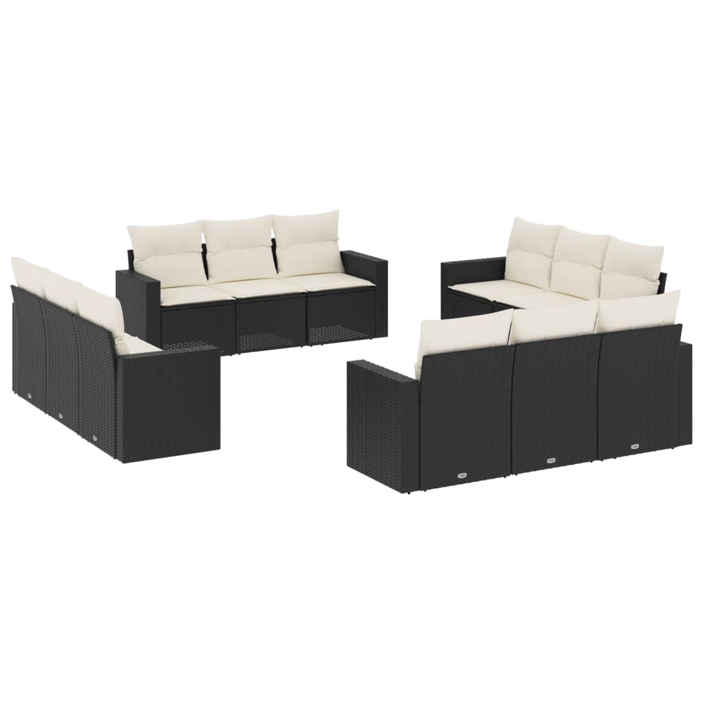 8721102300783_a_en_hd_1 vidaXL 12 Piece Garden Sofa Set with Cushions Black Poly Rattan - Image 2
