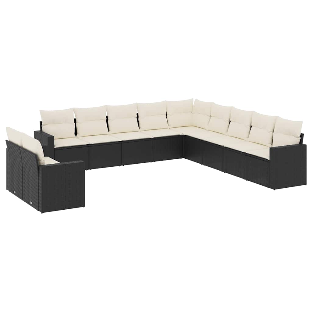 8721102304989_a_en_hd_1 vidaXL 11 Piece Garden Sofa Set with Cushions Black Poly Rattan - Image 2
