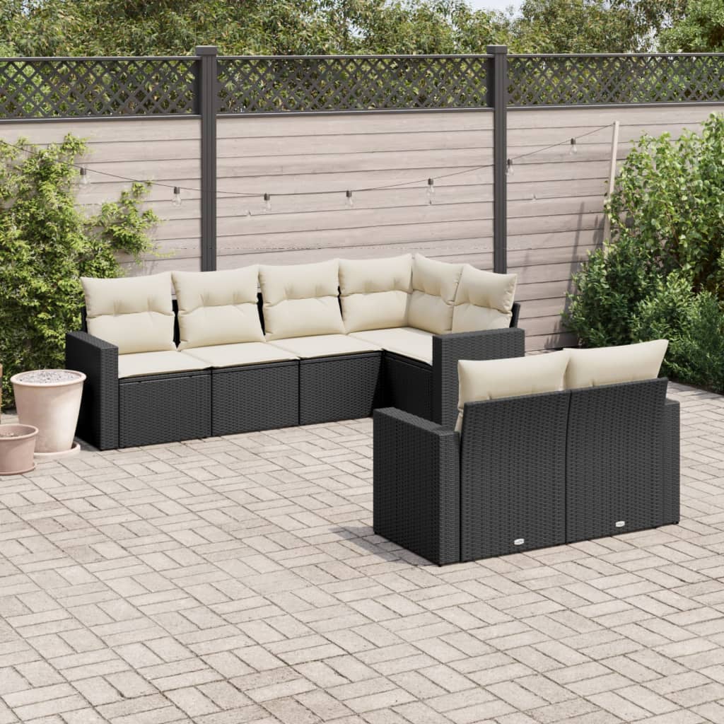 8721102305184_m_en_hd_1 vidaXL 7 Piece Garden Sofa Set with Cushions Black Poly Rattan - Image 1
