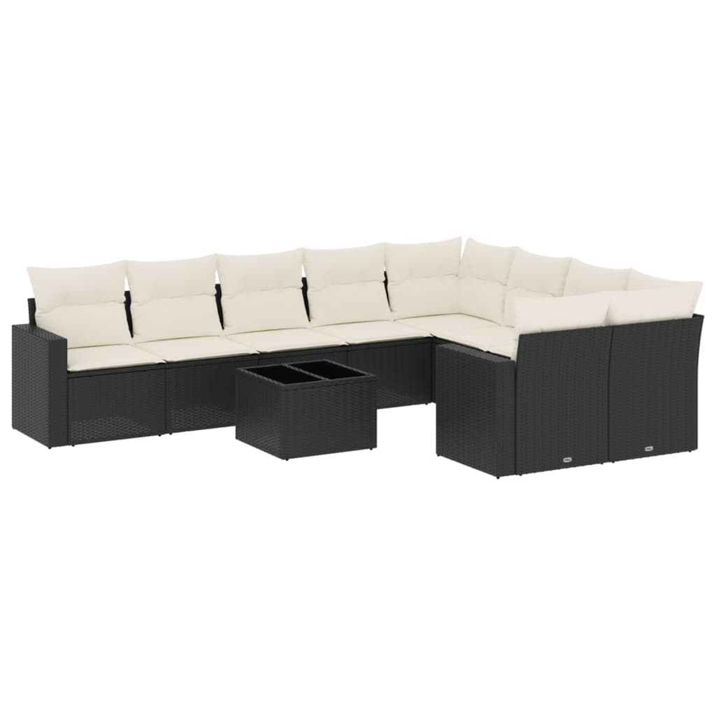 8721102307584_a_en_hd_1 vidaXL 10 Piece Garden Sofa Set with Cushions Black Poly Rattan - Image 2