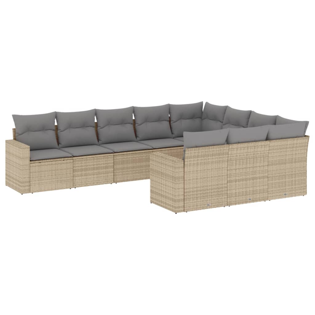 8721102308017_a_en_hd_1 vidaXL 10 Piece Garden Sofa Set with Cushions Beige Poly Rattan - Image 2