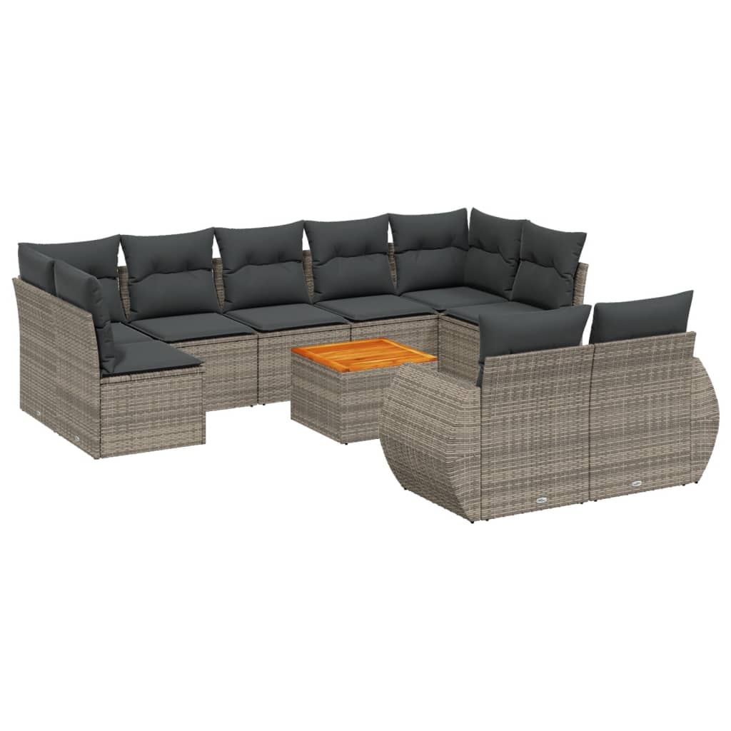 8721102364594_a_en_hd_1 vidaXL 10 Piece Garden Sofa Set with Cushions Grey Poly Rattan - Image 2
