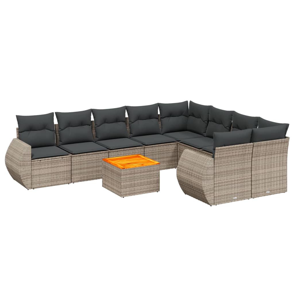 8721102364662_a_en_hd_1 vidaXL 10 Piece Garden Sofa Set with Cushions Grey Poly Rattan - Image 2