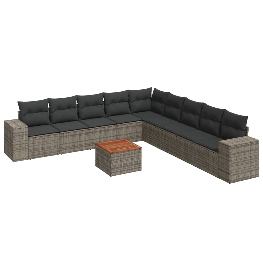 8721102367953_a_en_hd_1 vidaXL 10 Piece Garden Sofa Set with Cushions Grey Poly Rattan - Image 2