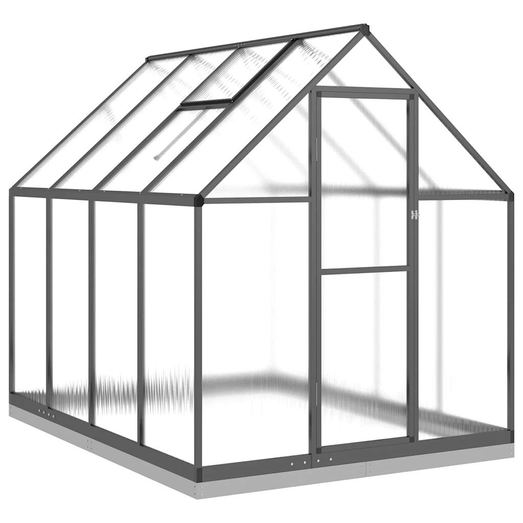 8721102382048_a_en_hd_1 vidaXL Greenhouse with Base Frame Anthracite 224x169x202 cm Aluminium - Image 2