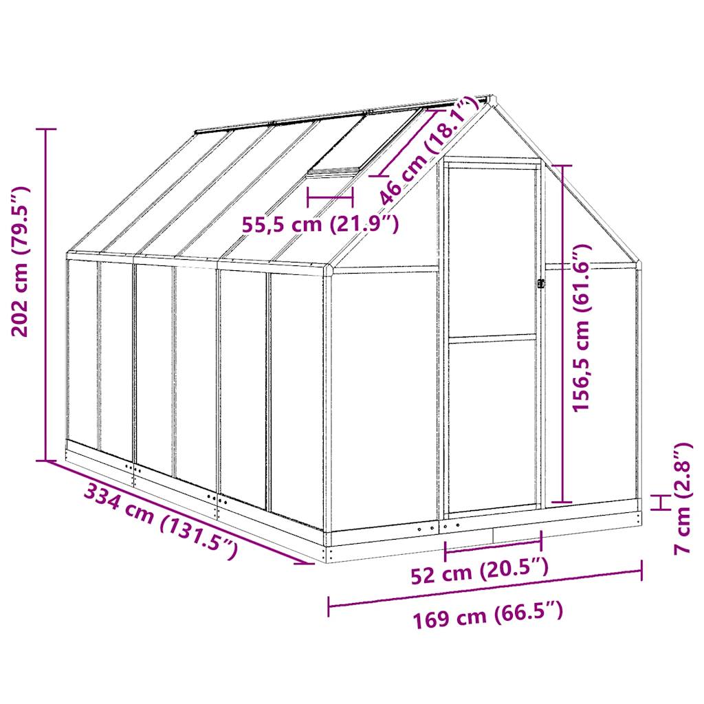 8721102382109_g_en_hd_8 vidaXL Greenhouse with Base Frame Anthracite 334x169x202 cm Aluminium - Image 10