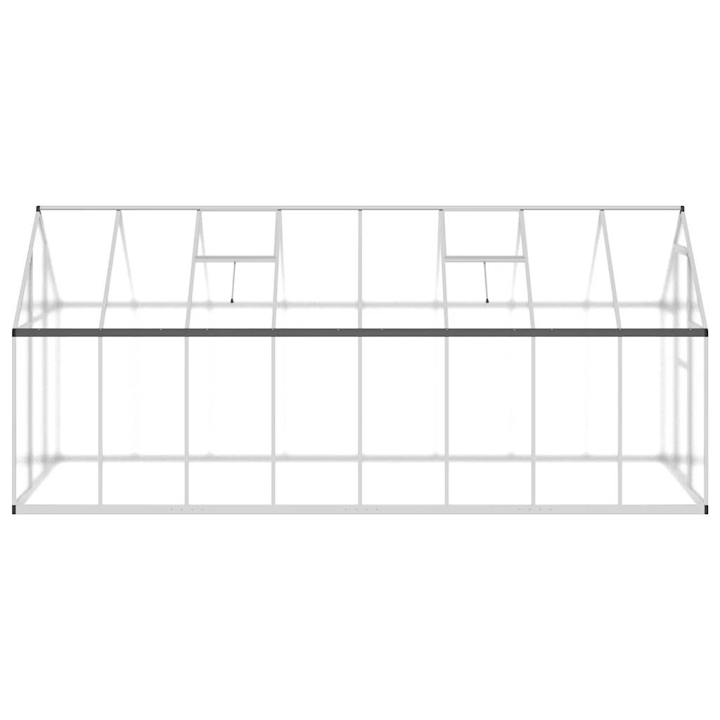 8721102382116_g_en_hd_2 vidaXL Greenhouse with Base Frame Silver 445x169x195 cm Aluminium - Image 4