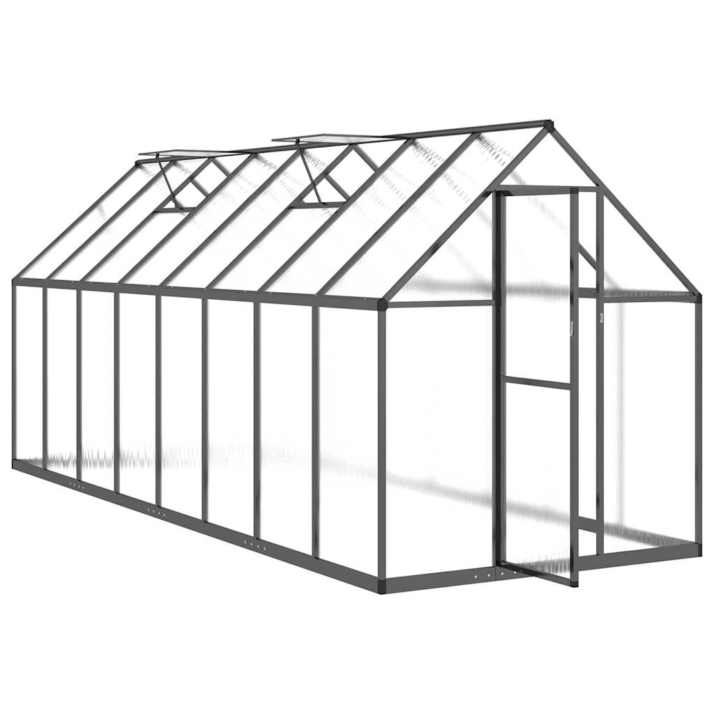 8721102382130_g_en_hd_4 vidaXL Greenhouse with Base Frame Anthracite 445x169x195 cm Aluminium - Image 6