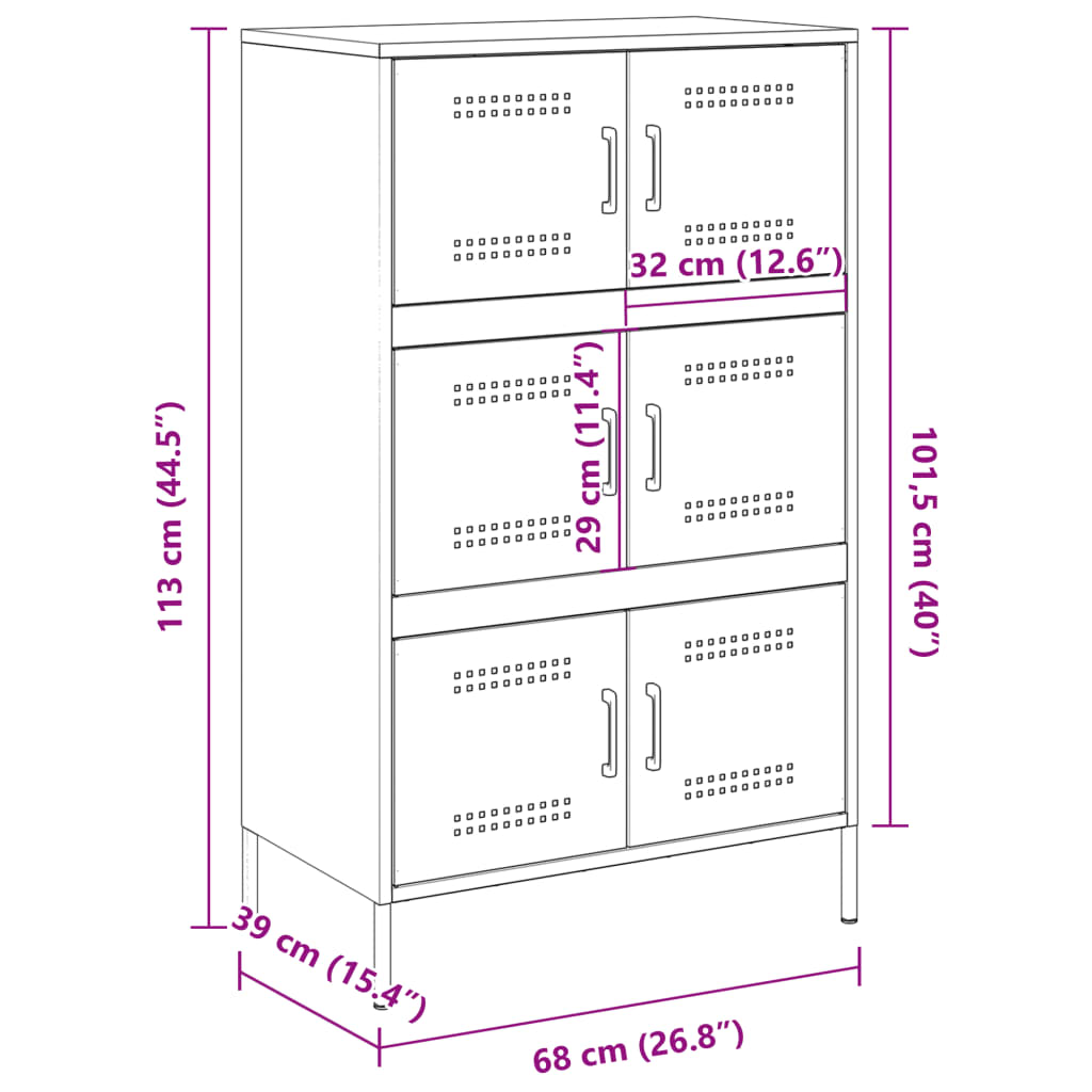 8721102389207_g_en_hd_11 vidaXL Highboard Black 68x39x113 cm Steel - Image 14