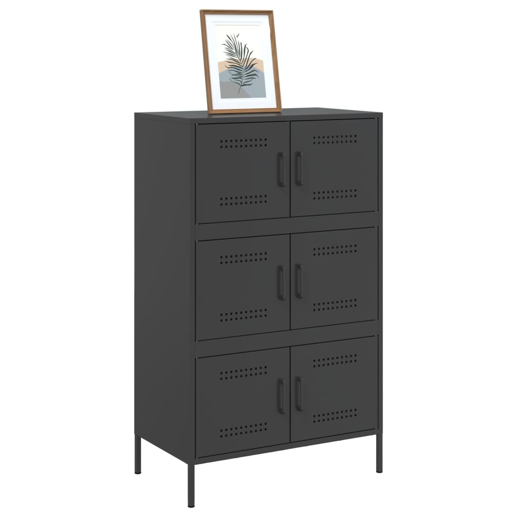 8721102389207_g_en_hd_2 vidaXL Highboard Black 68x39x113 cm Steel - Image 5