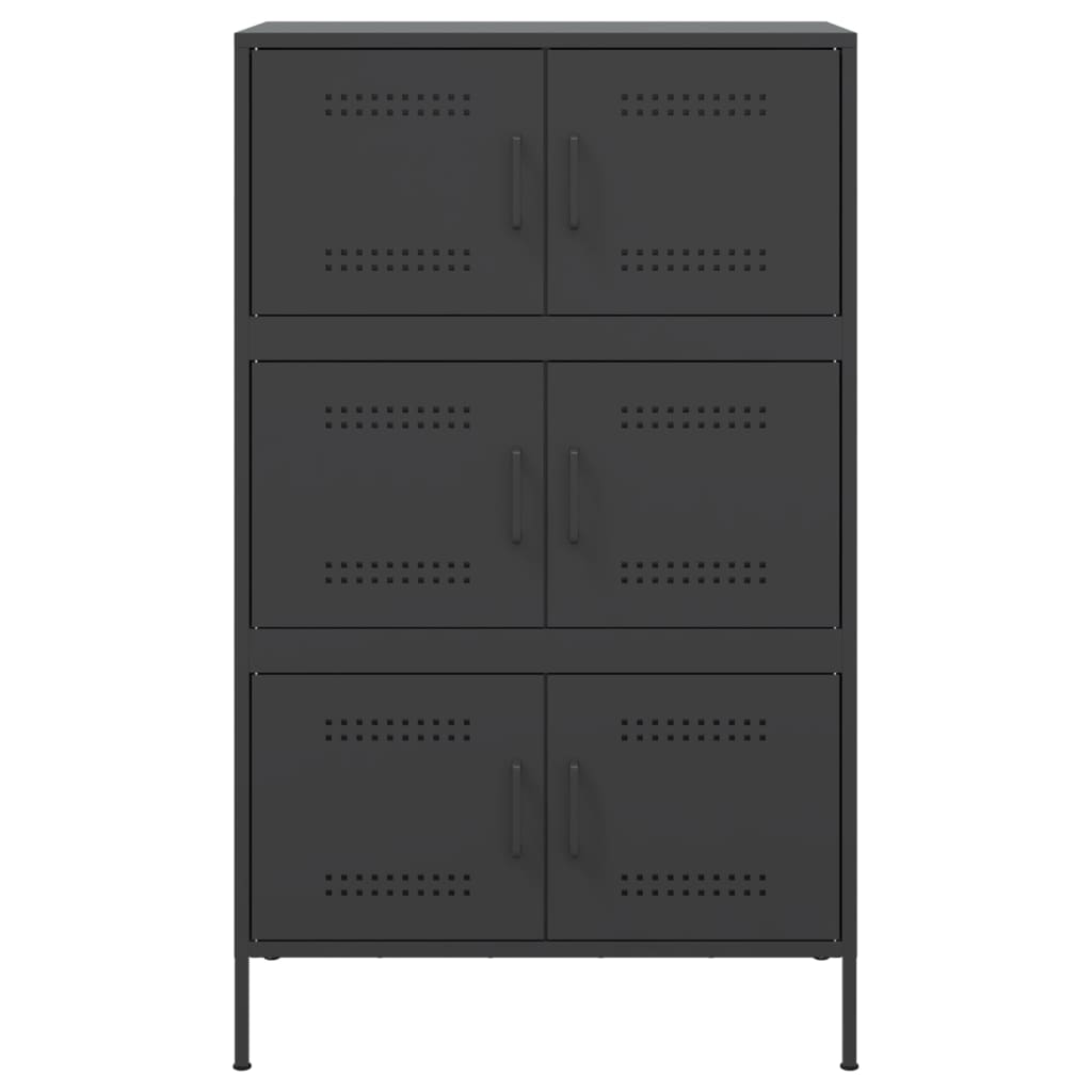 8721102389207_g_en_hd_4 vidaXL Highboard Black 68x39x113 cm Steel - Image 7