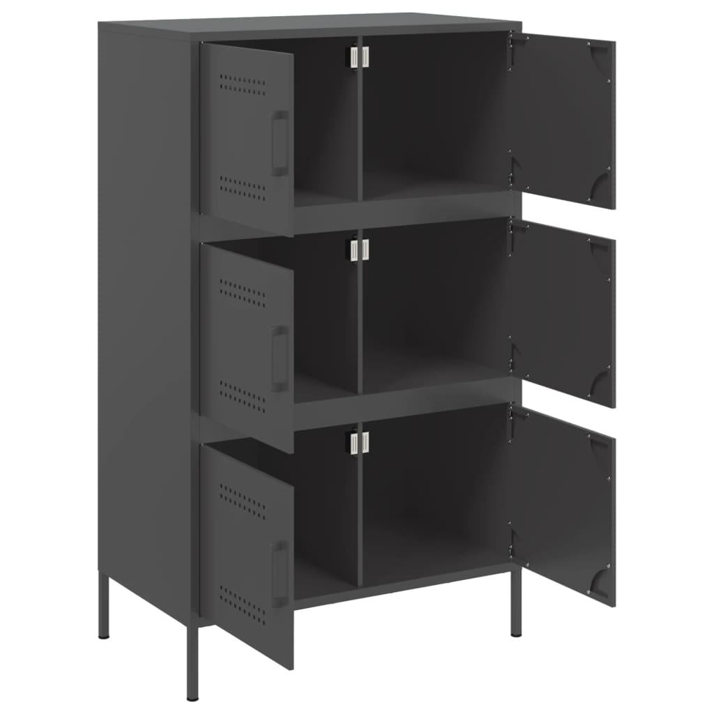 8721102389207_g_en_hd_7 vidaXL Highboard Black 68x39x113 cm Steel - Image 10