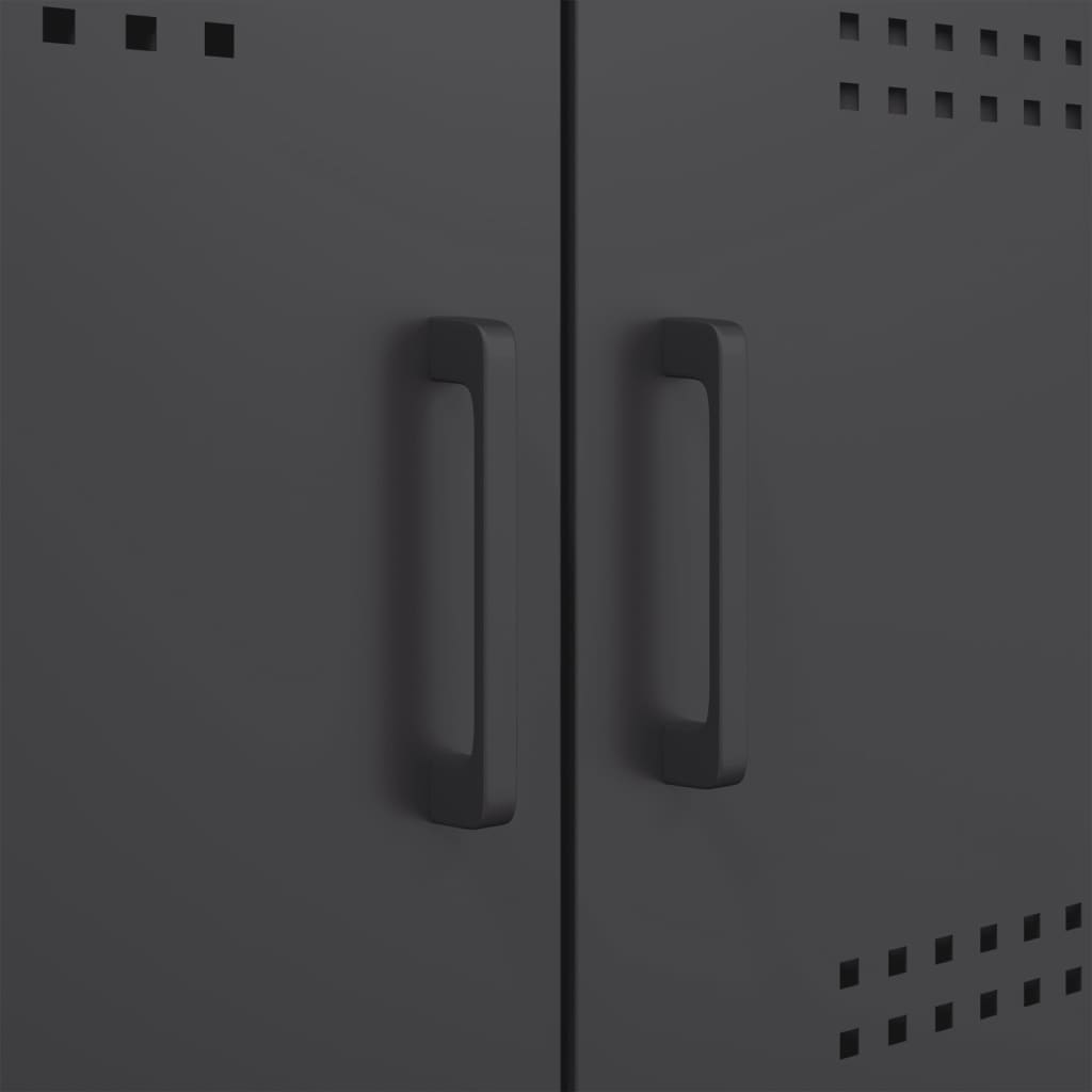 8721102389207_g_en_hd_9 vidaXL Highboard Black 68x39x113 cm Steel - Image 12