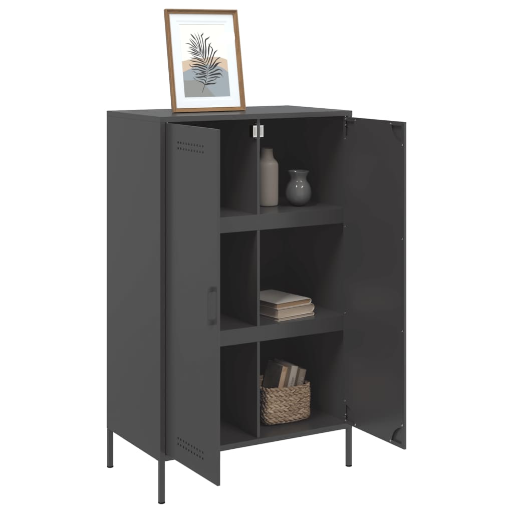 8721102389269_g_en_hd_3 vidaXL Highboard Black 68x39x113 cm Steel - Image 6
