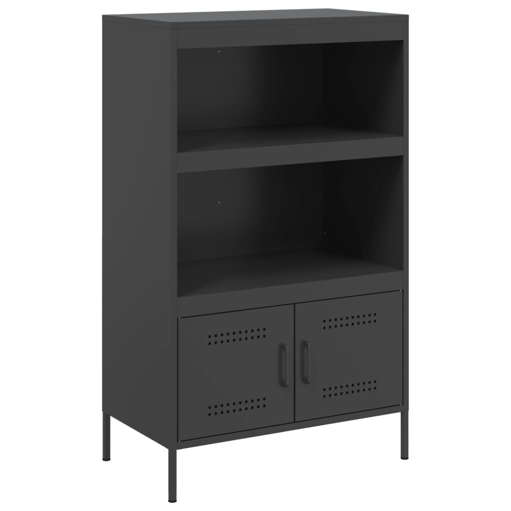 8721102389320_a_en_hd_1 vidaXL Highboard Black 68x39x113 cm Steel - Image 2