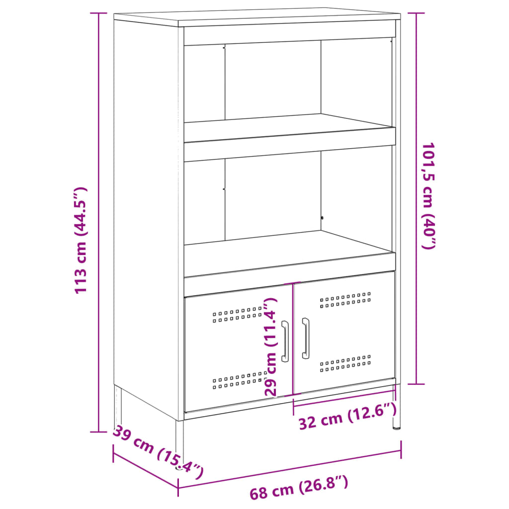 8721102389320_g_en_hd_11 vidaXL Highboard Black 68x39x113 cm Steel - Image 14