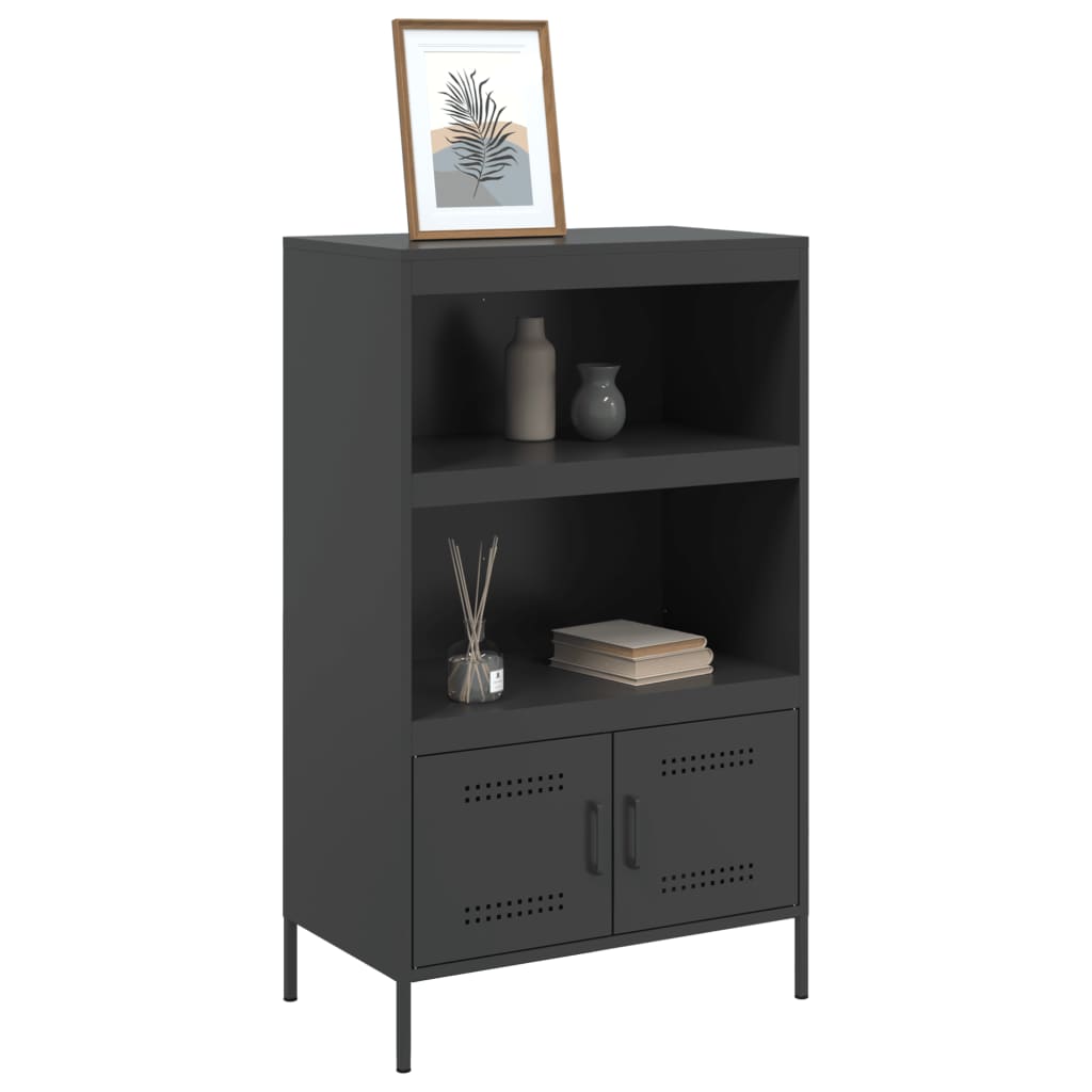 8721102389320_g_en_hd_2 vidaXL Highboard Black 68x39x113 cm Steel - Image 5