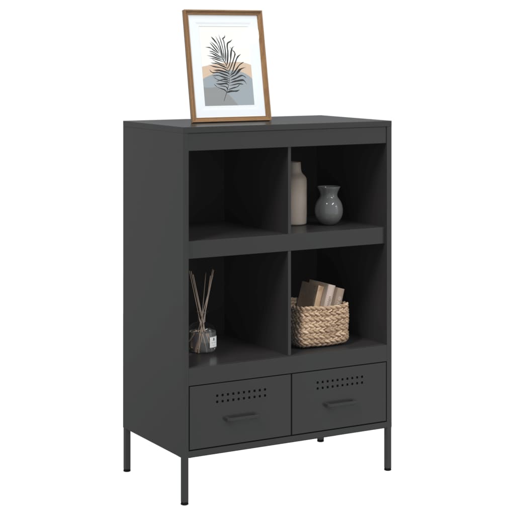 8721102390647_g_en_hd_2 vidaXL Highboard Black 68x39x101.5 cm Steel - Image 5